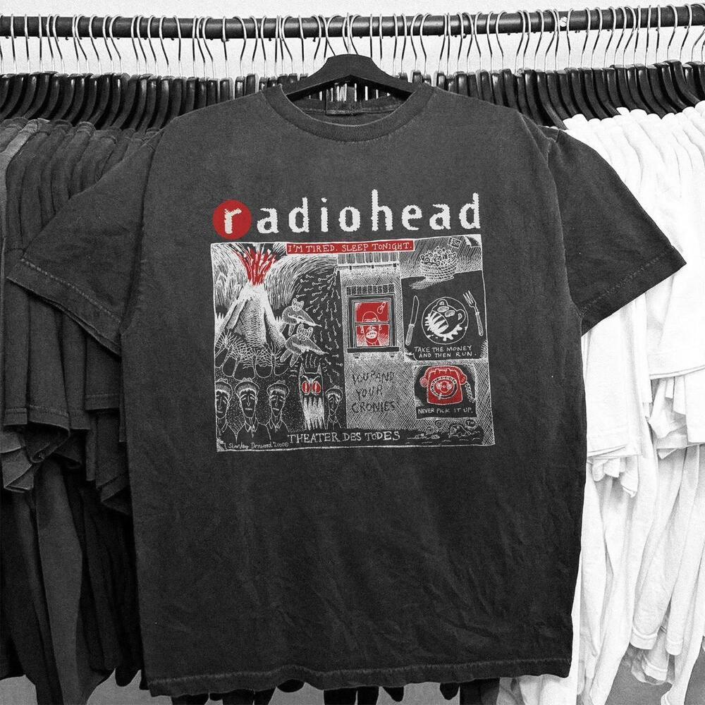 Black Radiohead Amnesiac Album Tee
